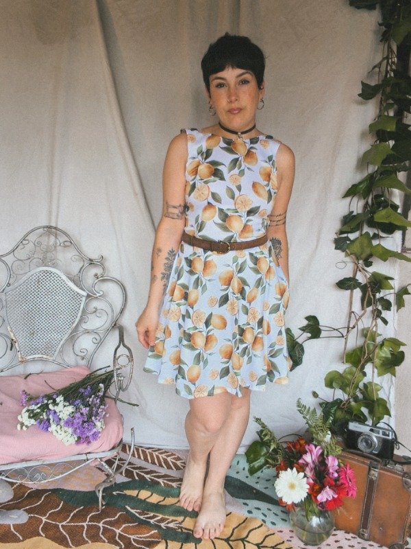 Producto - Vestido Ida del Carmen "Limones" - 0