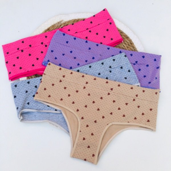 Producto - Docena vedetina De Algodón Con Estampado Talles Especiales