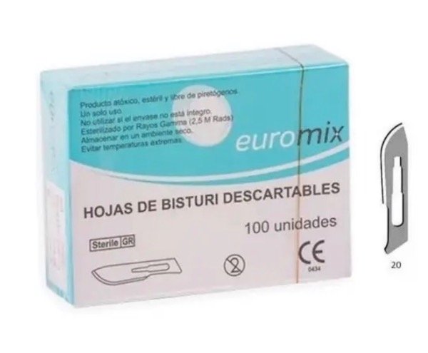 Producto - Bisturí 20# para Bisturí nro 4 Pedicuria