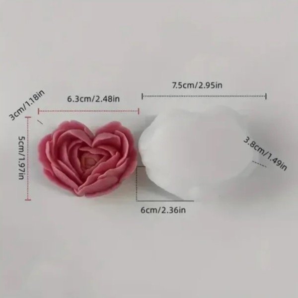 Producto - MOLDE SILICONA PIMPOLLO EN FORMA DE CORAZON