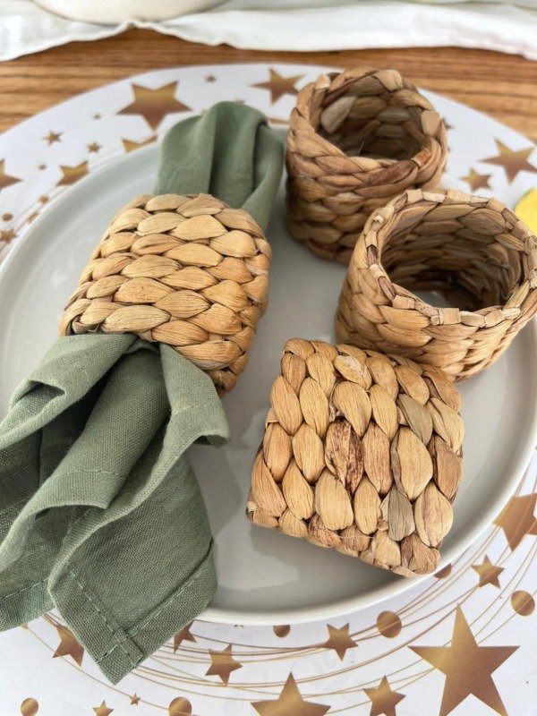 Producto - Pack Porta Servilletas De Ratán X 4 Unidades