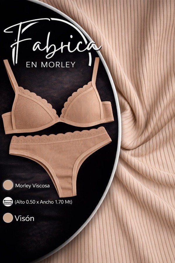 Producto - Morley Viscosa Visón. Ancho: 1.70 mt. (por 1/2 metro)