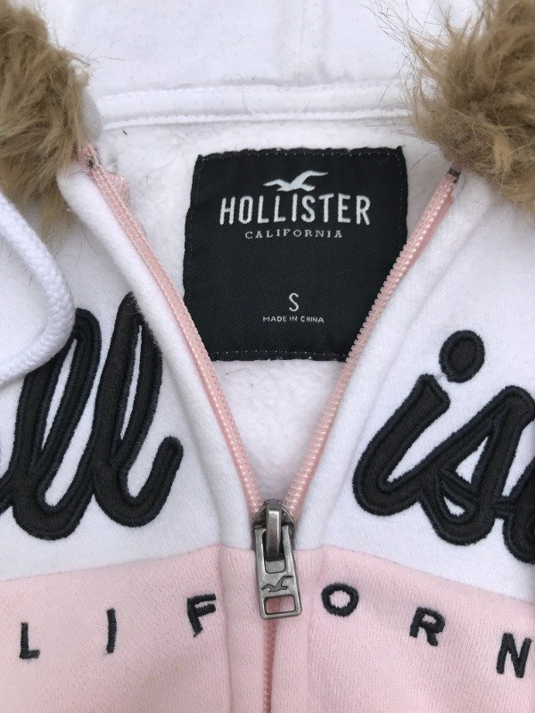 Producto - Fur zip up HOLLISTER pink - 4
