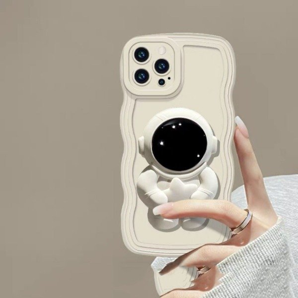 Producto - Fundas silicona onduladas con popsocket astronauta. Samsung a12
