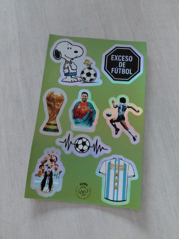 Producto - Planchitas de stickers - Fútbol #002