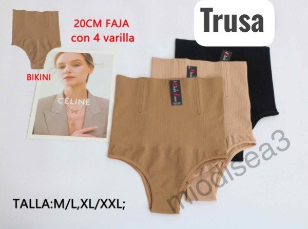 Producto - Trusa Vedetina Con Ballena Tiro Medio x Docena art. 43043