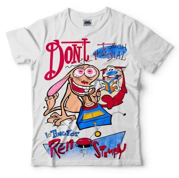Producto - REN Y STIMPY - REMERA BLANCA TALLE 2XL