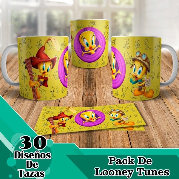 Producto - Diseños Digitales / Plantillas Para Tazas De Looney Tunes