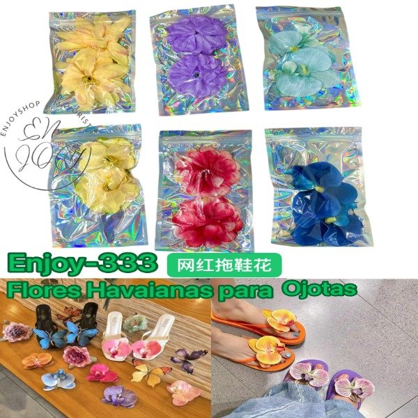 Producto - PINES PIN FLOR HAWAIANA PARA SANDALIAS OJOTAS MUJER VERANO ENJOY333