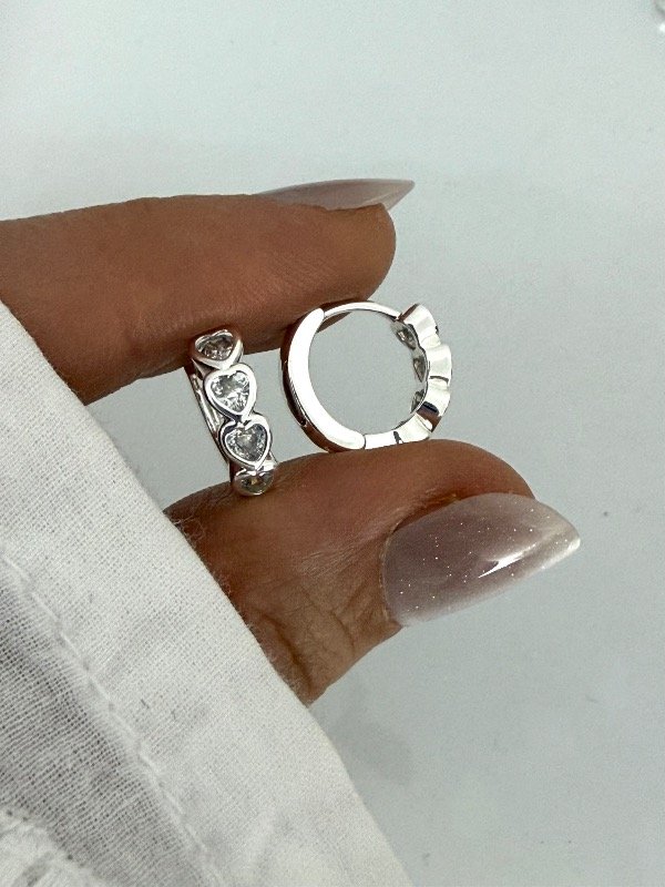 Producto - AB2014 Aros corazones cubic cristal 1,5 cm