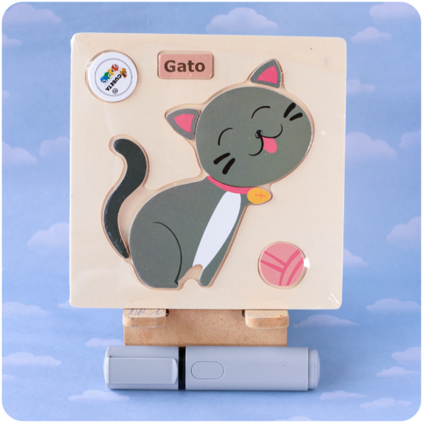 Producto - Rompecabeza Encastrable de Madera - Gato