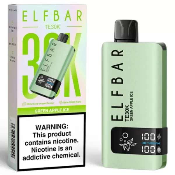 Producto - ELFBAR TE POD 30 MIL PUFSS ( GREEN APPLE ICE)
