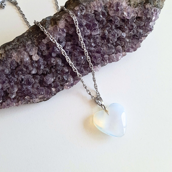 Producto - Collar Corazón Piedra de Luna