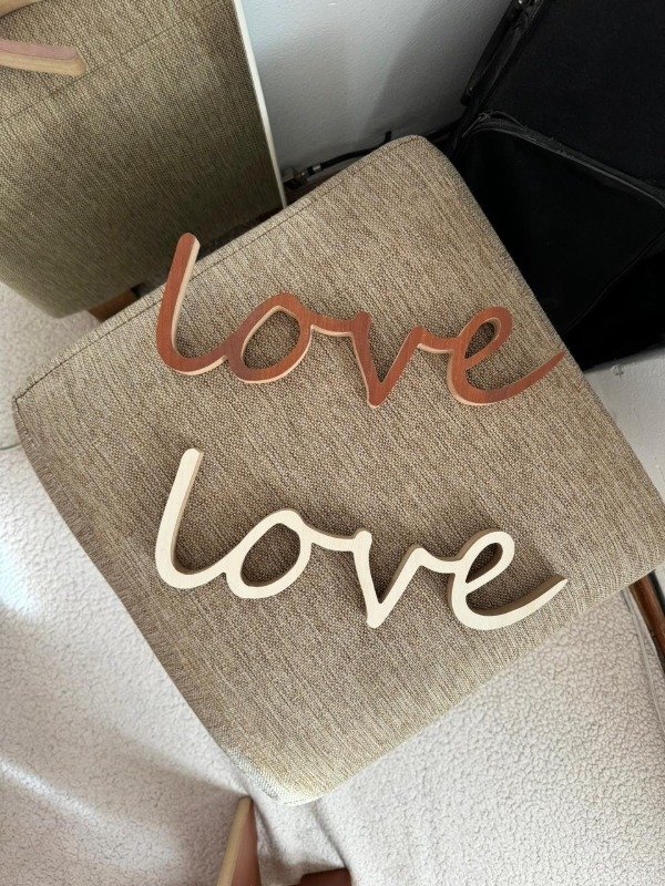 Producto - Palabras Decorativas De Madera Adorno - 1