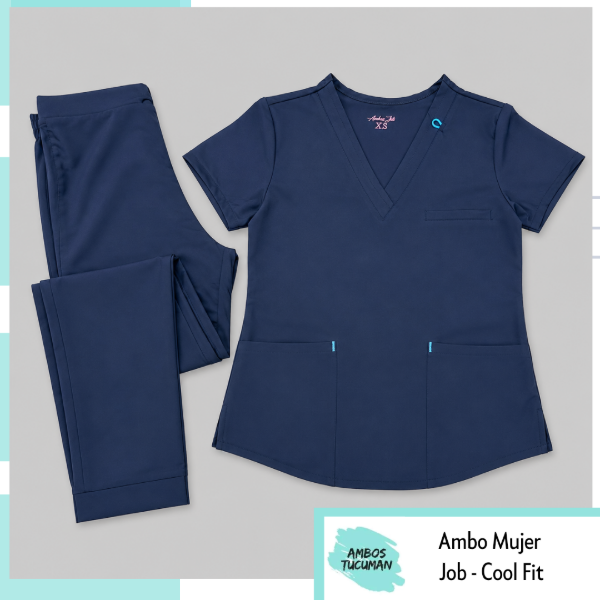 Producto - Ambo Job Azul Liso
