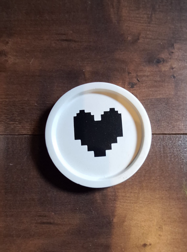 Producto - Posavasos Redondo Alma Deltarune  y Undertale