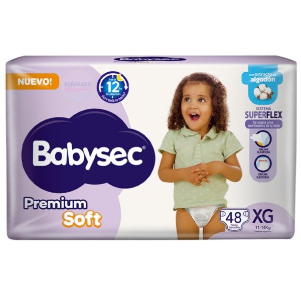 Producto - Pañales Babysec Premium Soft XG48