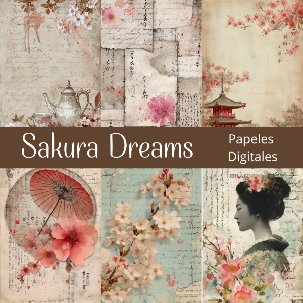 Producto - Sakura Dreams - Colección Japonesa - Papeles digitales - PA-C31
