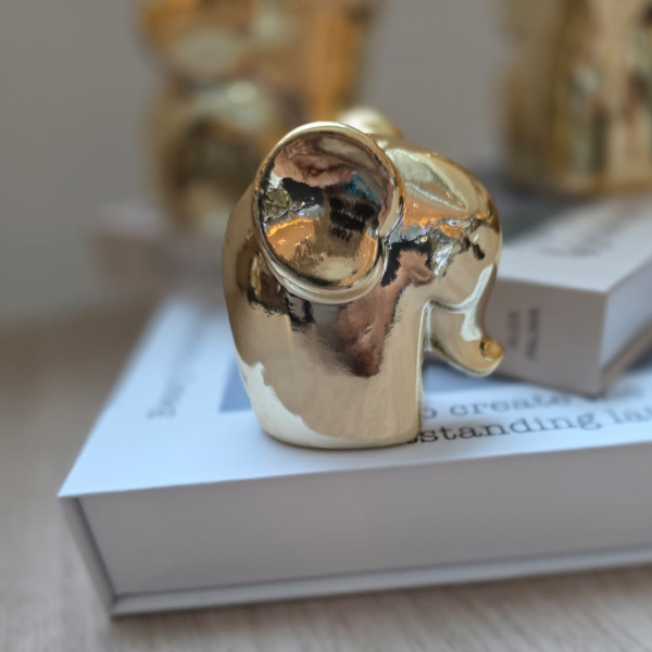 Producto - Elefante Dorado Cerámica CHICO - 1