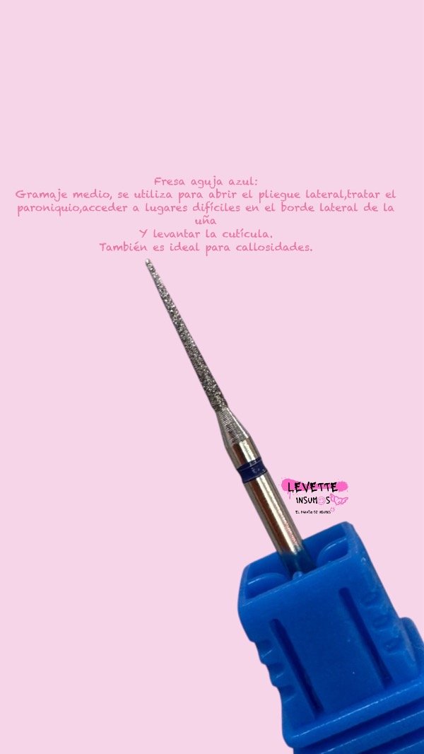 Producto - FRESA MANICURIA RUSA AGUJA AZUL