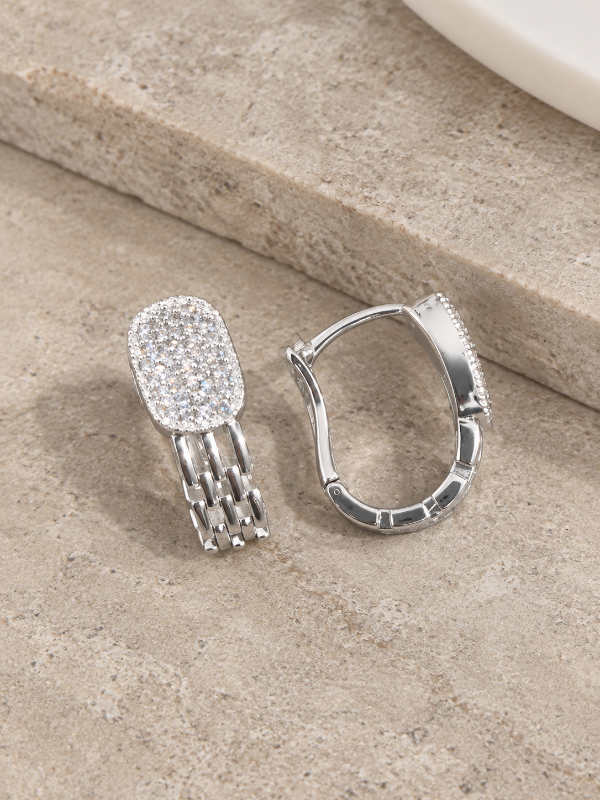Producto - Aros acero blanco 018