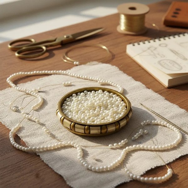 Producto - Perlas de Vidrio 4 mm con Pasante