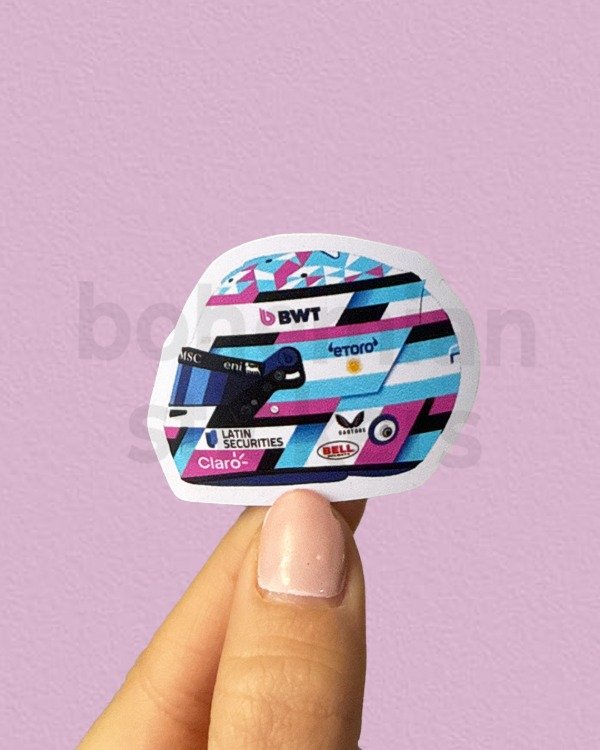 Producto - CASCO FRANCO COLAPINTO - Sticker Individual de Formula 1