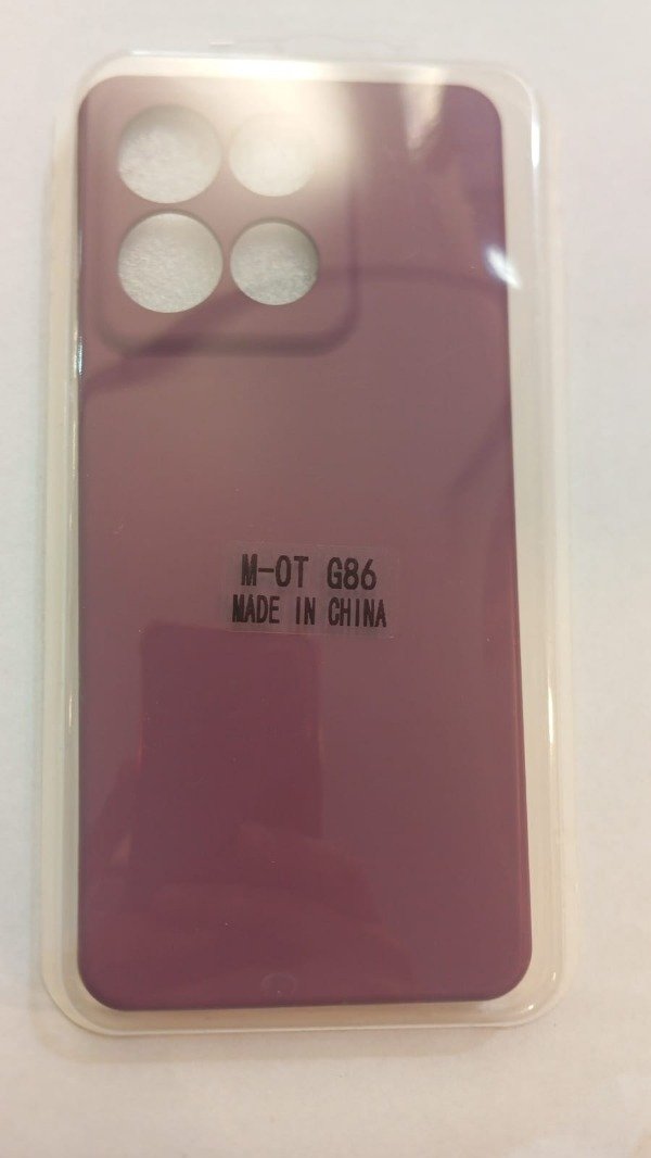Producto - Funda Silicone Case Bordo para Moto G86