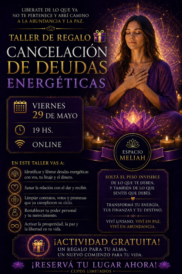 Producto - MASTERCLASS CANCELACION DE DEUDAS ENERGETICAS