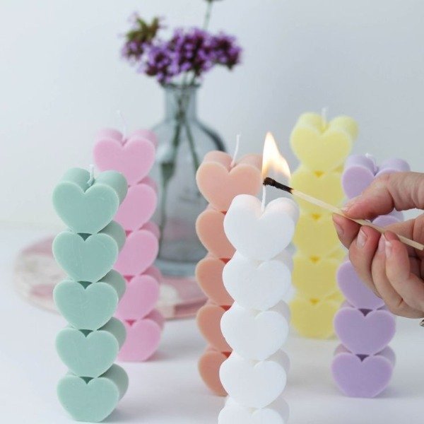 Producto - Molde mini columna corazones