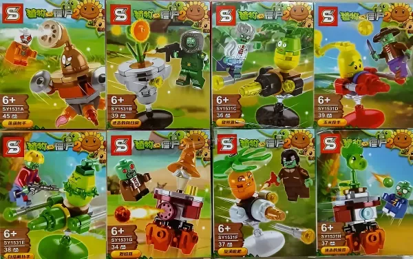 Producto - BLOQUES PARA ARMAR PLANTAS VS ZOMBIES DIFERENTES MODELOS