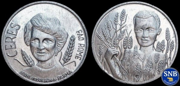 Producto - Medalla Ceres FAO - Irene Borbón de Parma