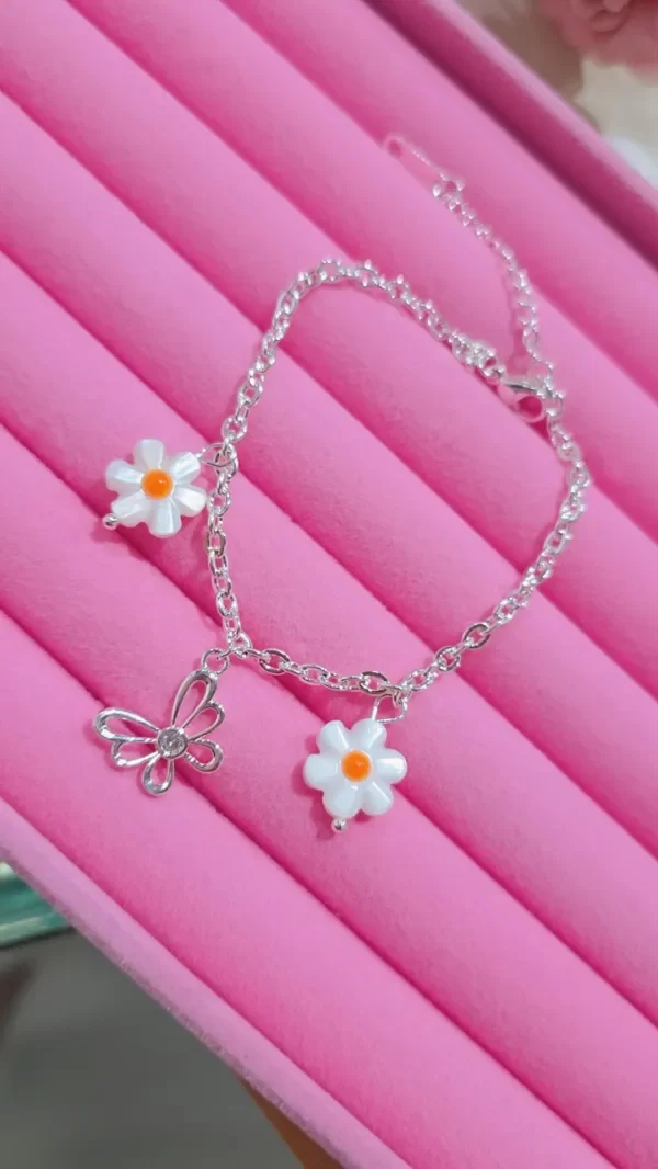 Producto - Pulsera margarita y mariposa AB