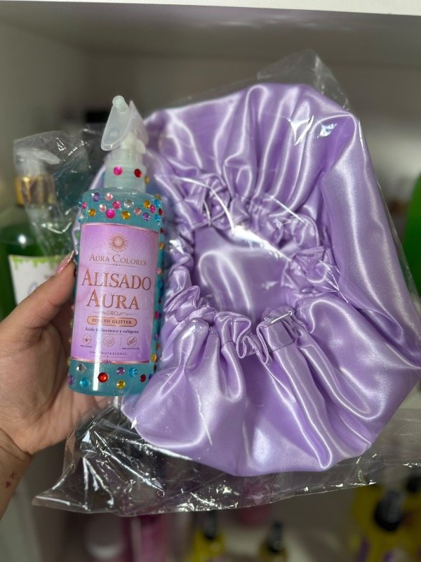 Producto - Alisado Aura y gorrito antifrizz/gorro de baño