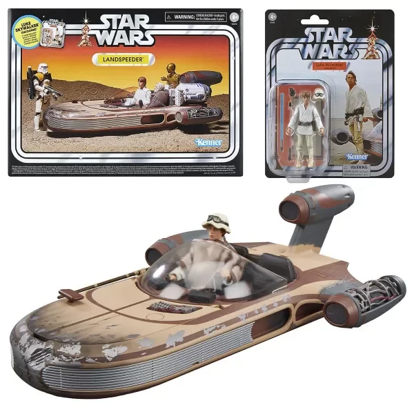 Producto - Star Wars Hasbro The Vintage Collection 3 3/4 Landspeeder y Luke Skywalker
