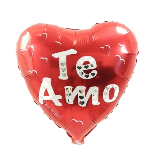 Producto - Corazon Te Amo 18" - Rojo y Letras con Corazon
