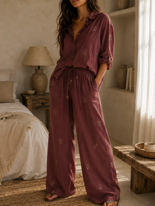 Producto - Pantalon Wide Leg Lino Bordado - 2