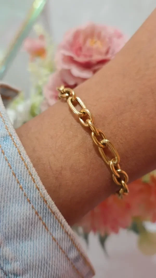 Producto - Pulsera figaro liso y esmerilado AD