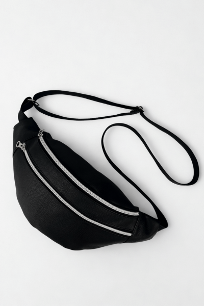 Producto - Riñonera Bianca Cierre plateado