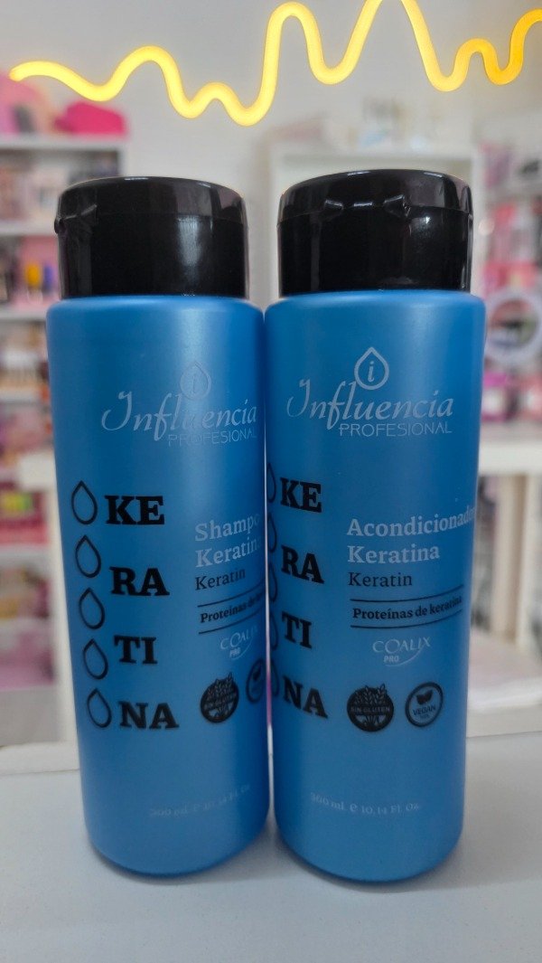 Producto - SHAMPOO + ACONDICIONADOR DE KERATINA 300ml