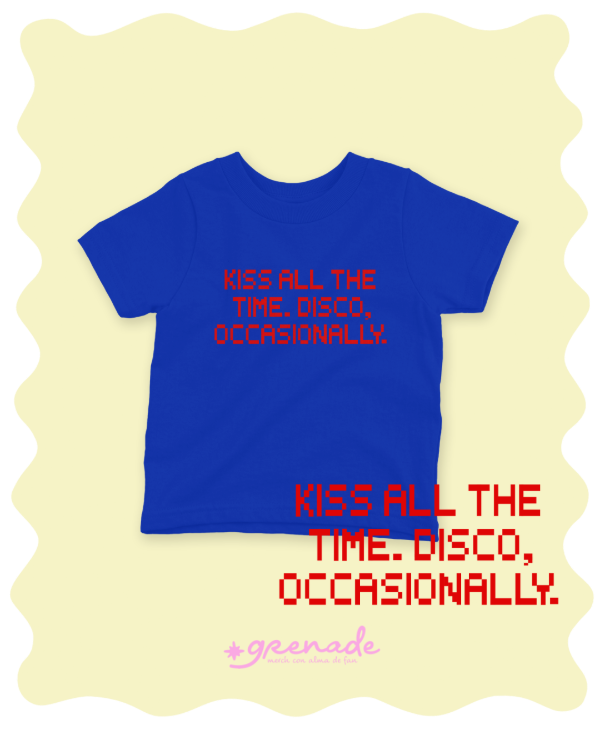 Baby tee "Kiss All the Time. Disco, Occasionally"