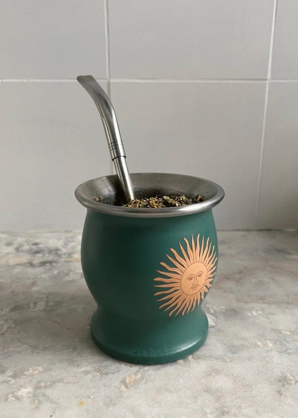 Producto - Mate térmico Sol de mayo / verde