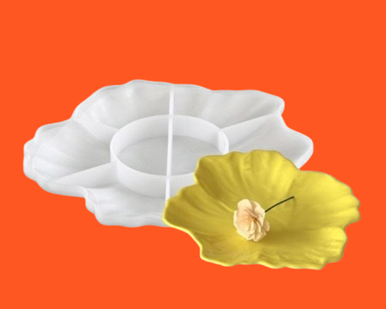 Producto - Molde Silicona Bandeja con Ondas 5 Petalos