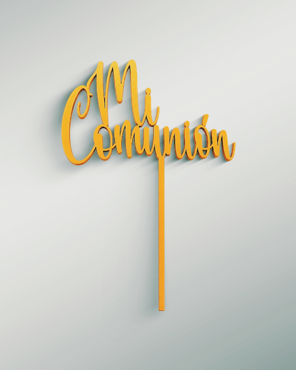 Producto - Topper Torta Mi Comunion Dorado