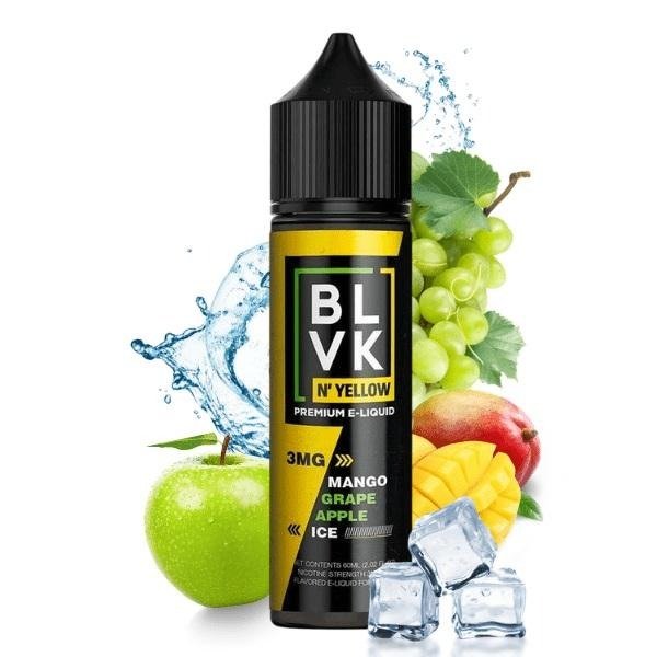 Producto - (FREEBASE) BLVK N' YELLOW 3MG - MANGO GRAPE APPLE ICE