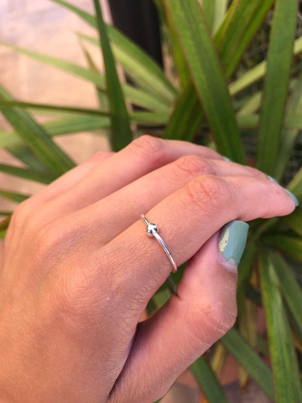 Producto - Anillo BOLITA BLANCO