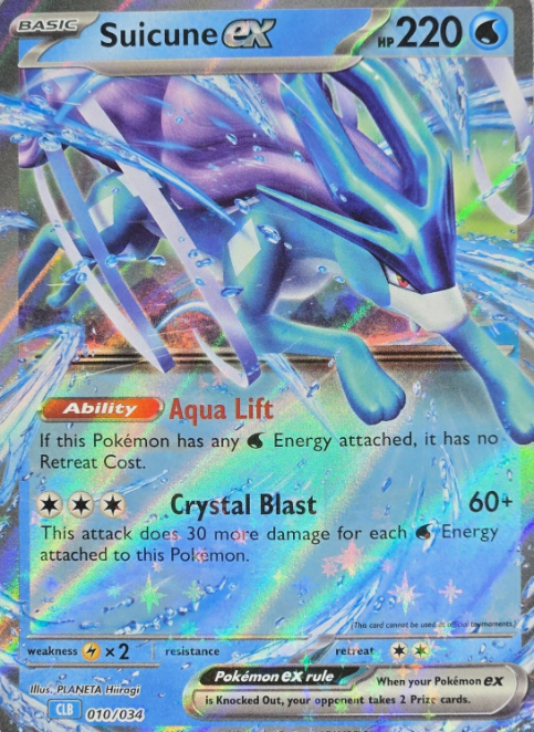 Producto - Suicune EX 010/034 Pokemon TCG Classic Blastoise Deck Holo