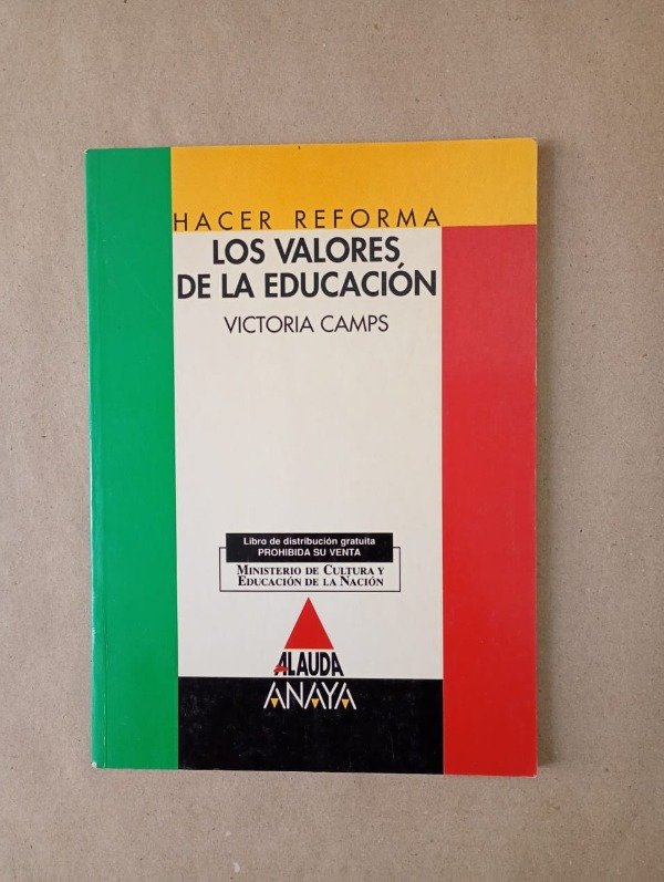 Producto - Los valores de la educación - Victoria Camps - Anaya 1994