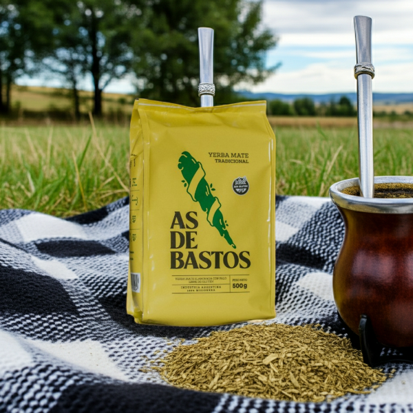 Producto - Yerba Mate As de Bastos Tradicional 500 gramos
