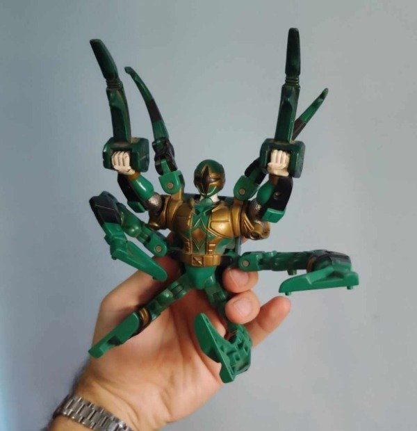 Producto - Green Samurai Warrior Triple Zord Morphin (Ninja Storm) - 2